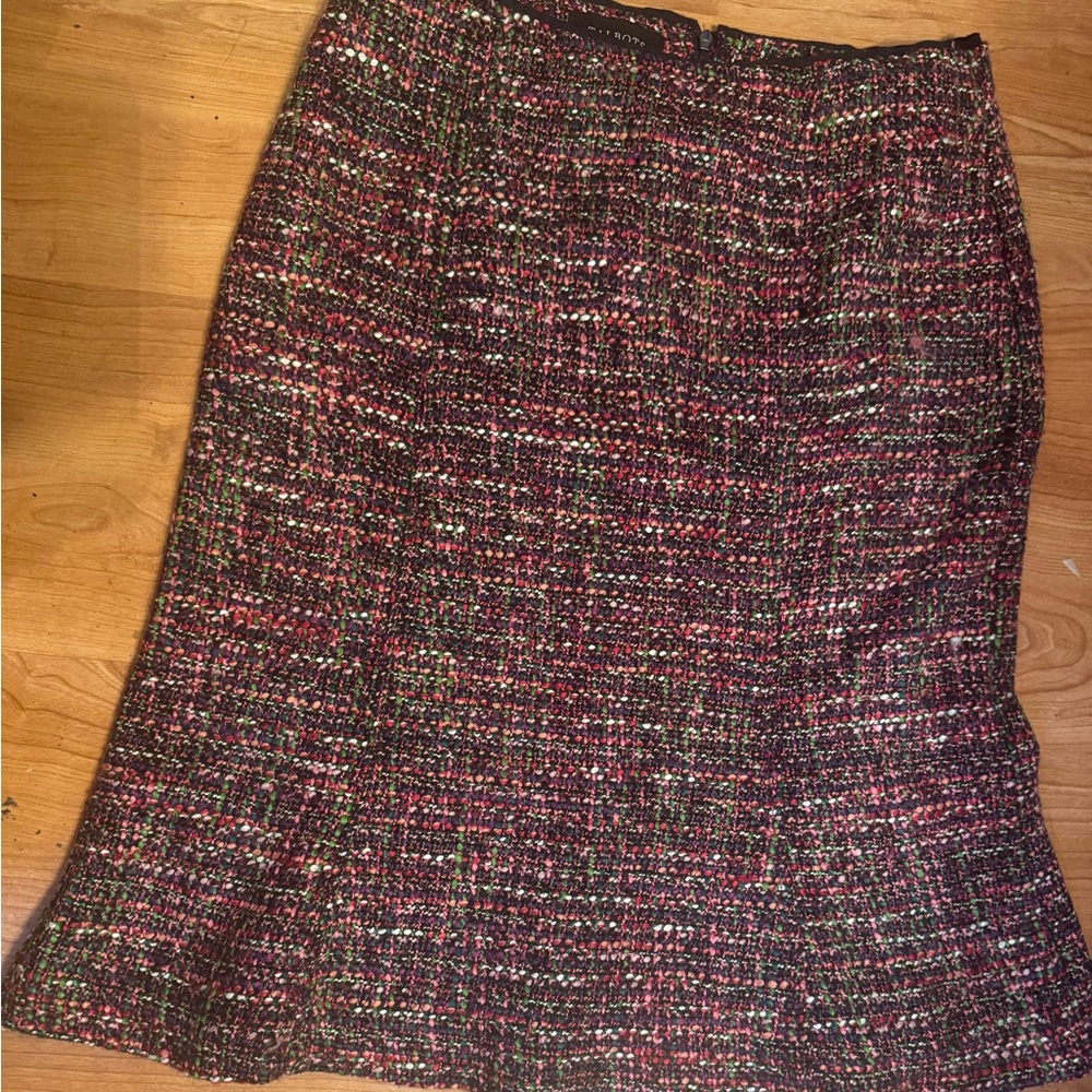 Talbots Colorful Tweed Pencil Skirt